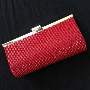 Red Rhinestone Clutch